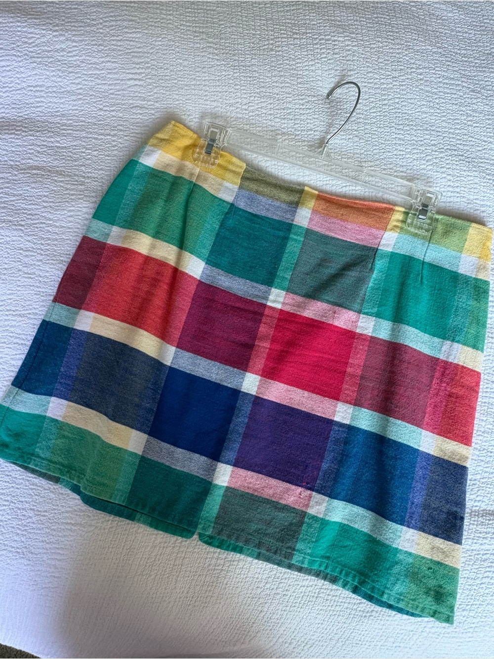 Multicolor Plaid Mini Skirt - Picture 1 of 5